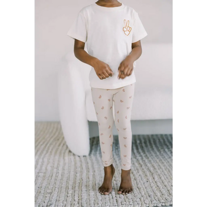 Organic Baby Leggings - Ditsy Rainbow