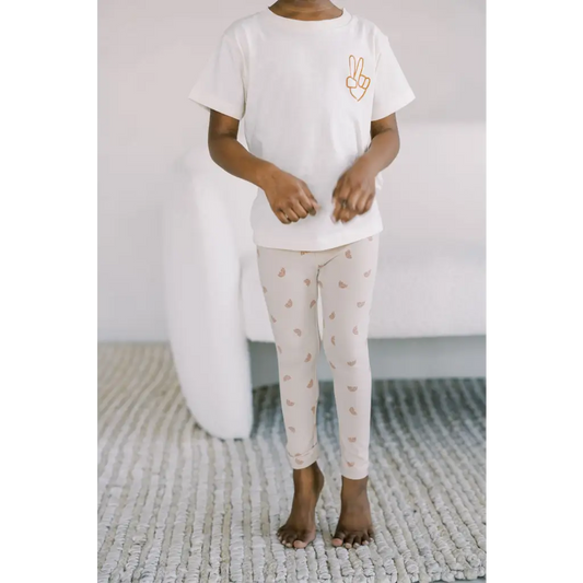 Organic Baby Leggings - Ditsy Rainbow