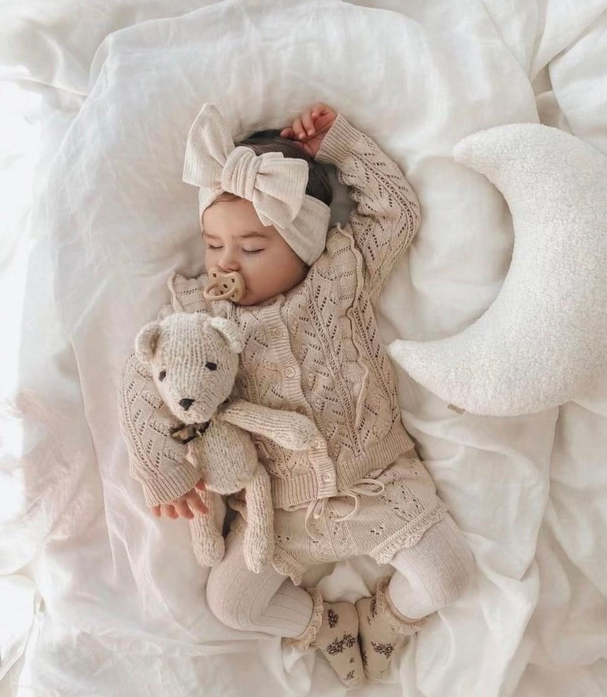 Organic Wool Hand-Knit Buddy - Alfred the Bear