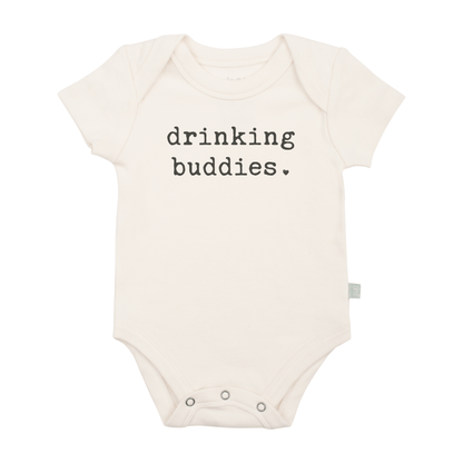 Organic Baby Graphic Bodysuit - Drinking Buddies