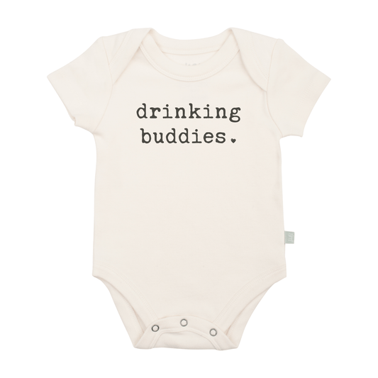 Organic Baby Graphic Bodysuit - Drinking Buddies