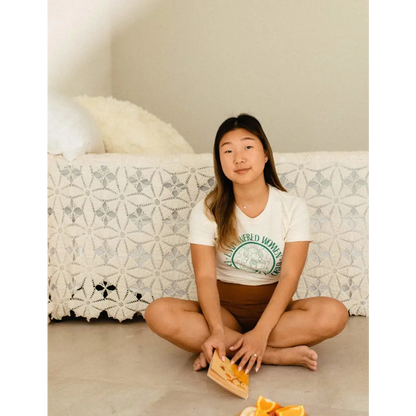Organic Women's Graphic T-shirt - Empowered Women Empower the World