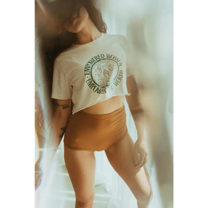 Organic Women's Graphic T-shirt - Empowered Women Empower the World