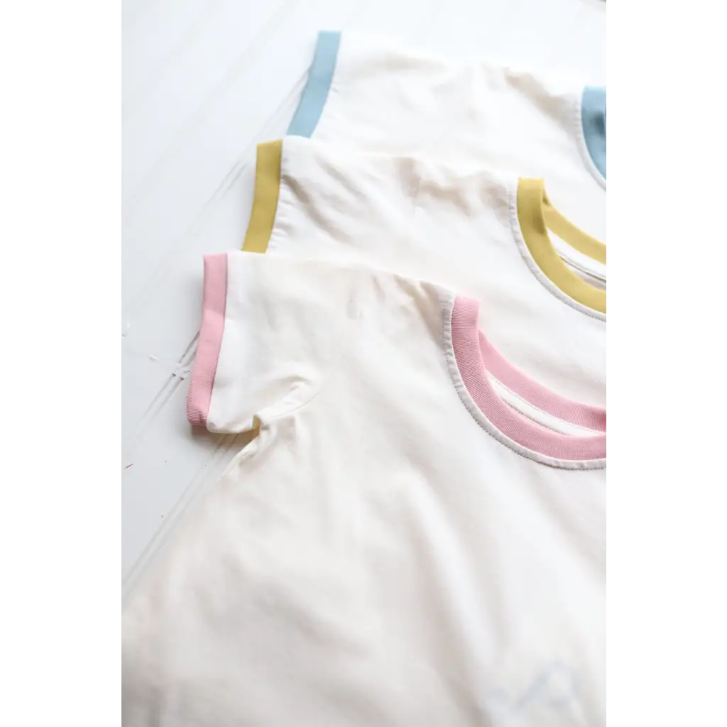 Organic Toddler & Kids Everyday Ringer Tee - Mustard Yellow