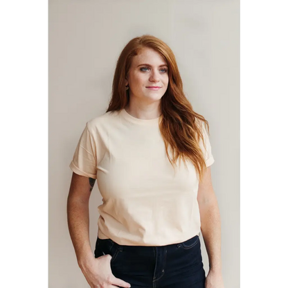 Organic Women's Everyday Organic Cotton Tee - Peach