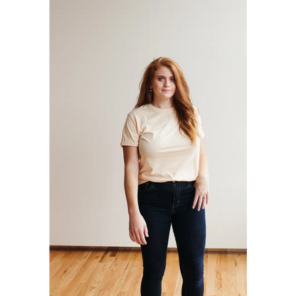 Organic Women's Everyday Organic Cotton Tee - Peach