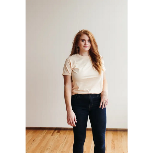 Organic Women's Everyday Organic Cotton Tee - Peach