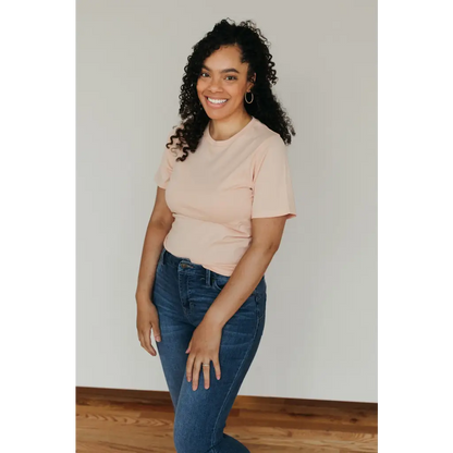 Organic Women's Basic T-Shirt - Peach
