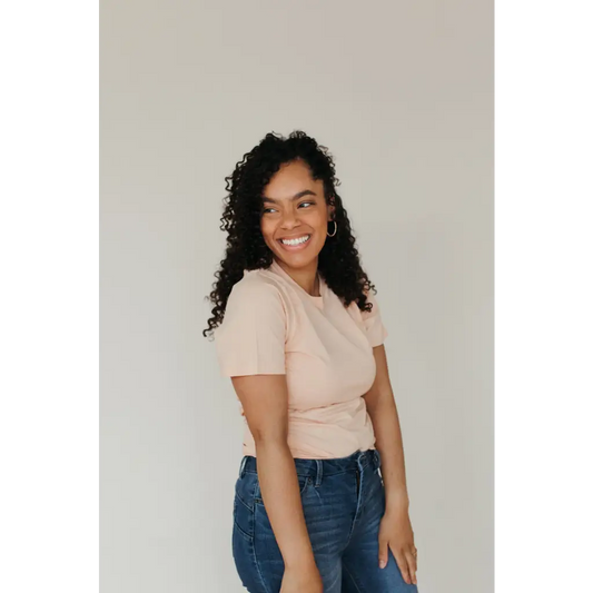 Organic Women's Basic T-Shirt - Peach