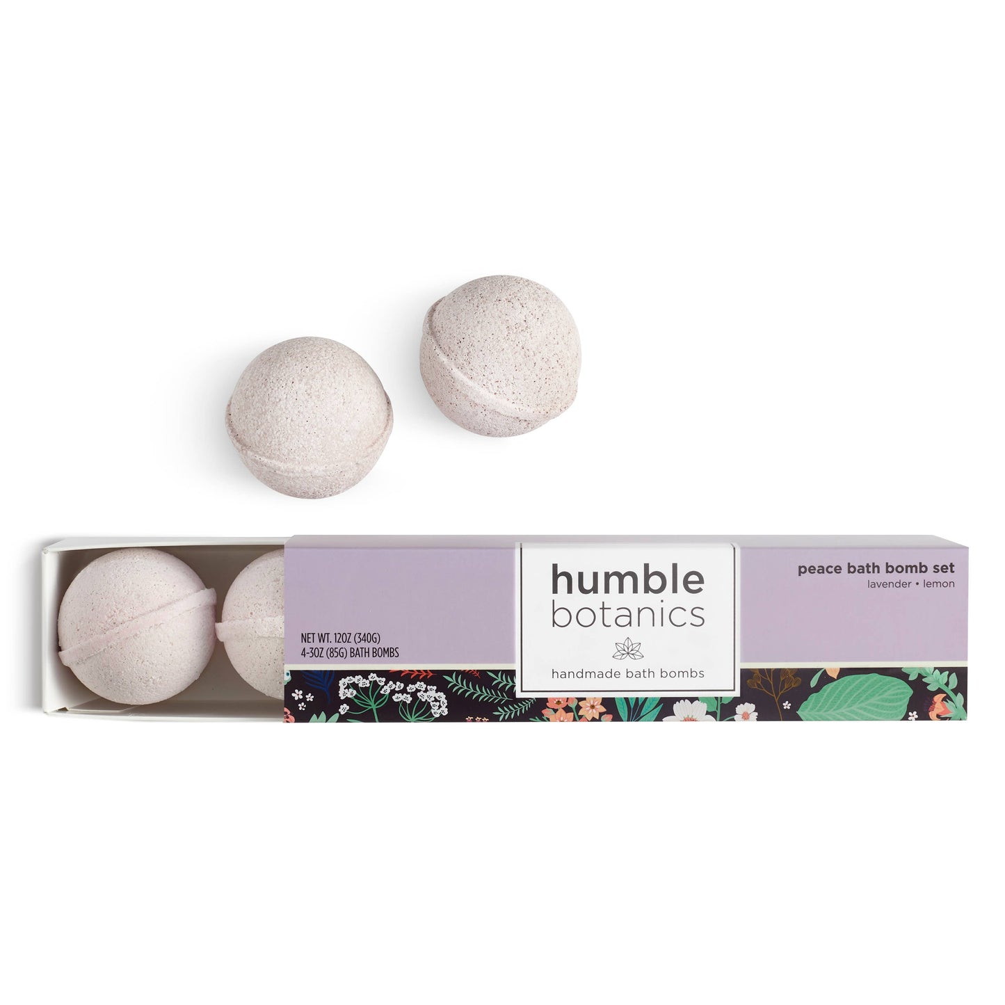 Peace Bath Bomb Set – Lavender, Lemon & Clay for Relaxation and Self-Care