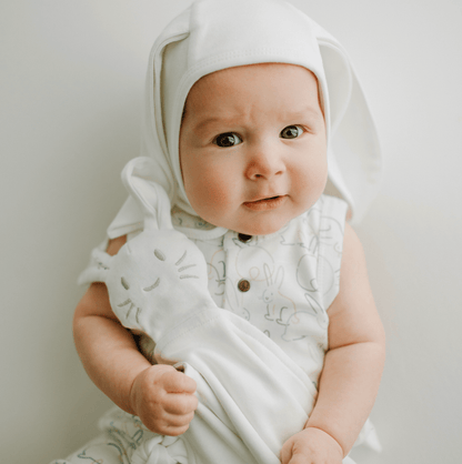 Organic Baby Tank Romper - Bunnies
