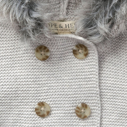 Baby Organic Faux Fur Hooded Sweater