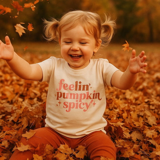 Organic Toddler Graphic Tee - Pumpkin Spicy