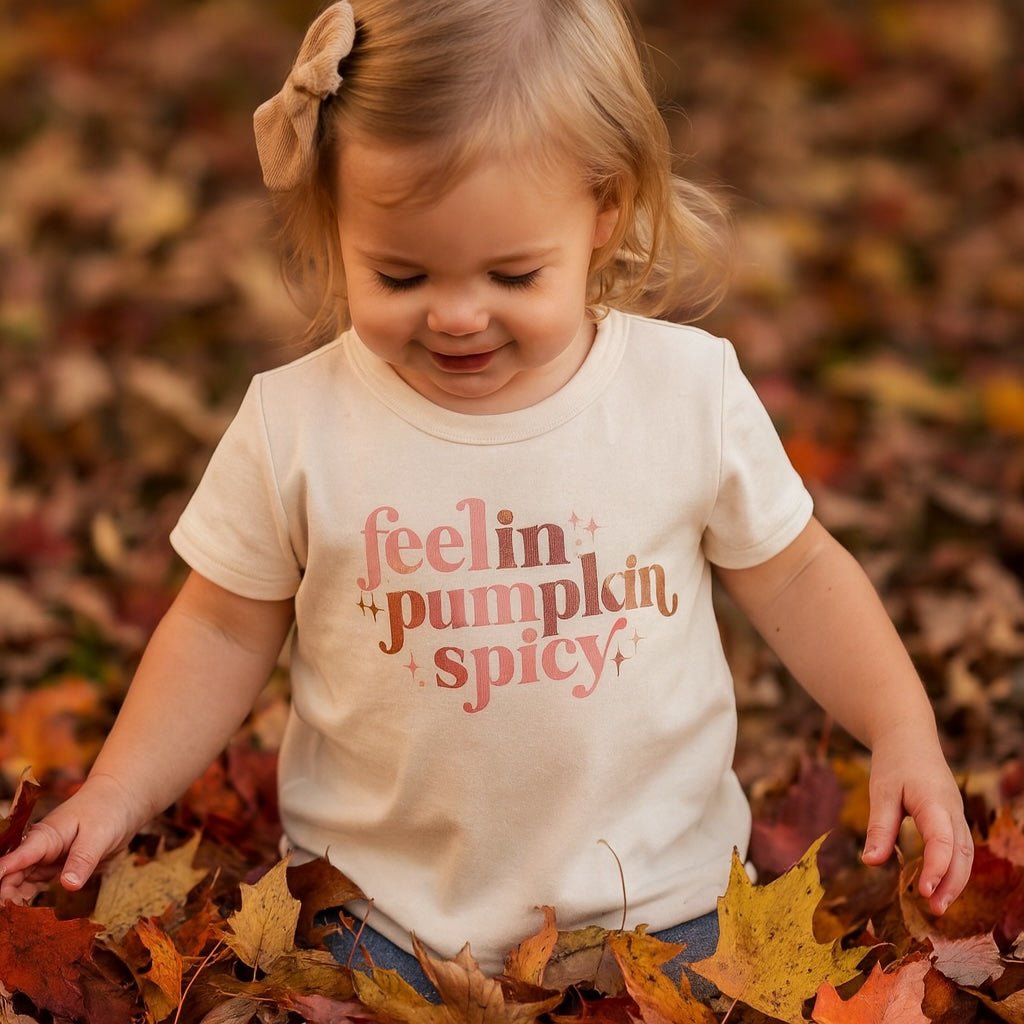 Organic Toddler Graphic Tee - Pumpkin Spicy