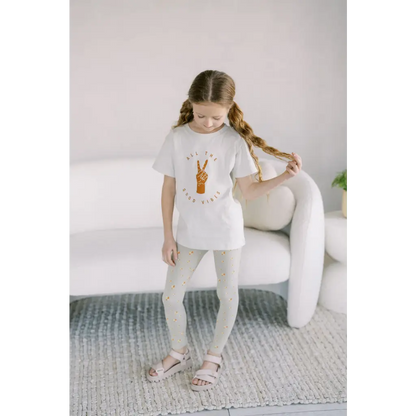 Organic Toddler & Kids Lightweight Leggings - Small Trees