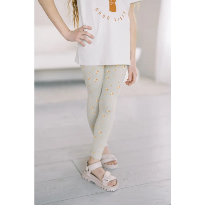 Organic Toddler & Kids Lightweight Leggings - Small Trees