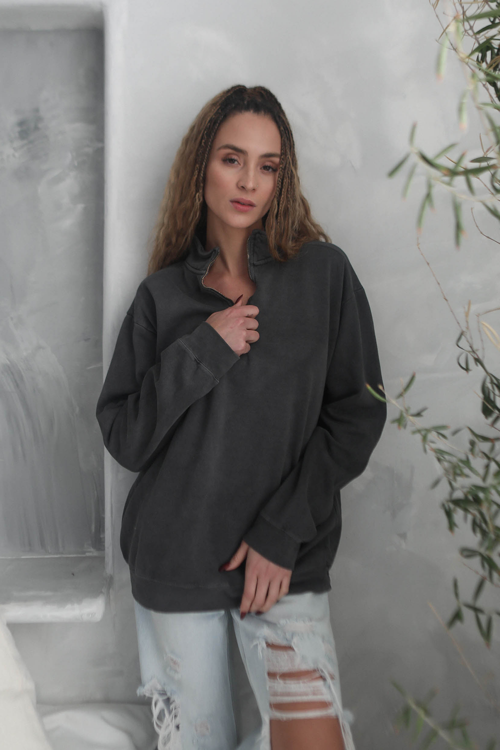 Adults Organic Grateful Dead Zip Sweatshirt