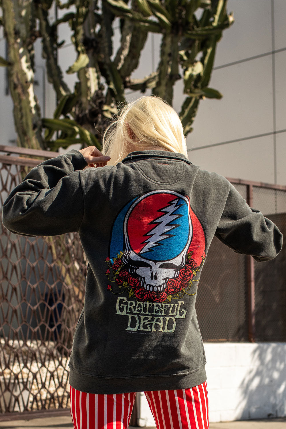 Adults Organic Grateful Dead Zip Sweatshirt