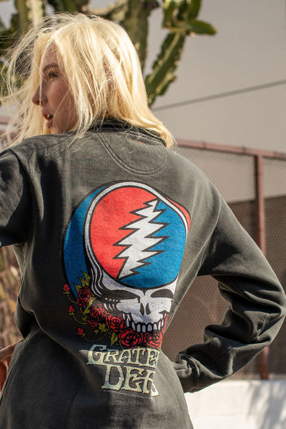 Adults Organic Grateful Dead Zip Sweatshirt