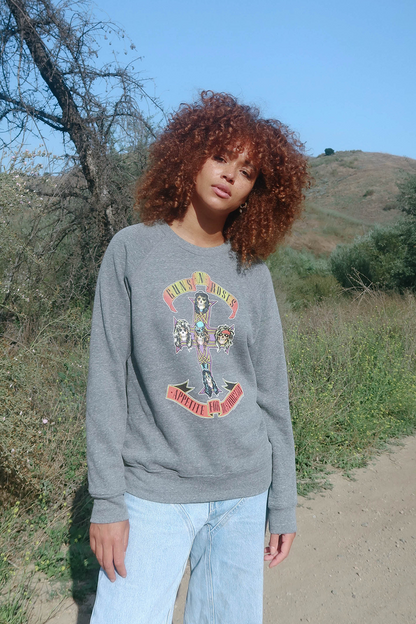 Adults Guns N Roses Appetite for Destruction Fleece Sweatshirt
