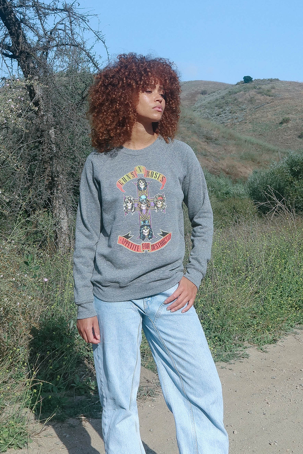 Adults Guns N Roses Appetite for Destruction Fleece Sweatshirt