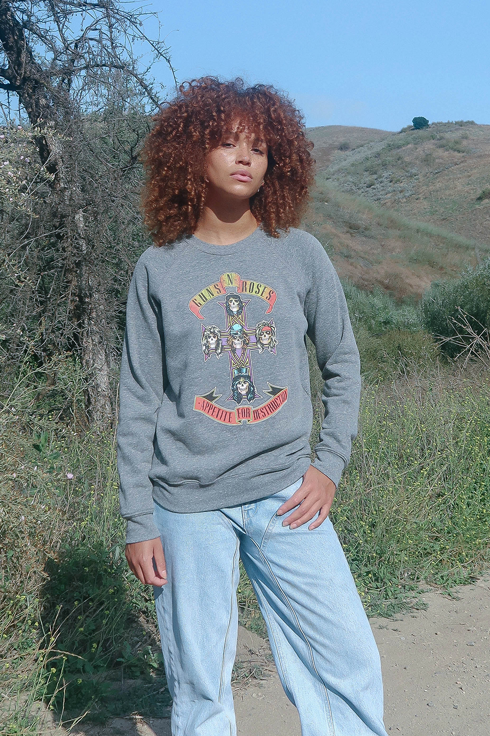 Adults Guns N Roses Appetite for Destruction Fleece Sweatshirt