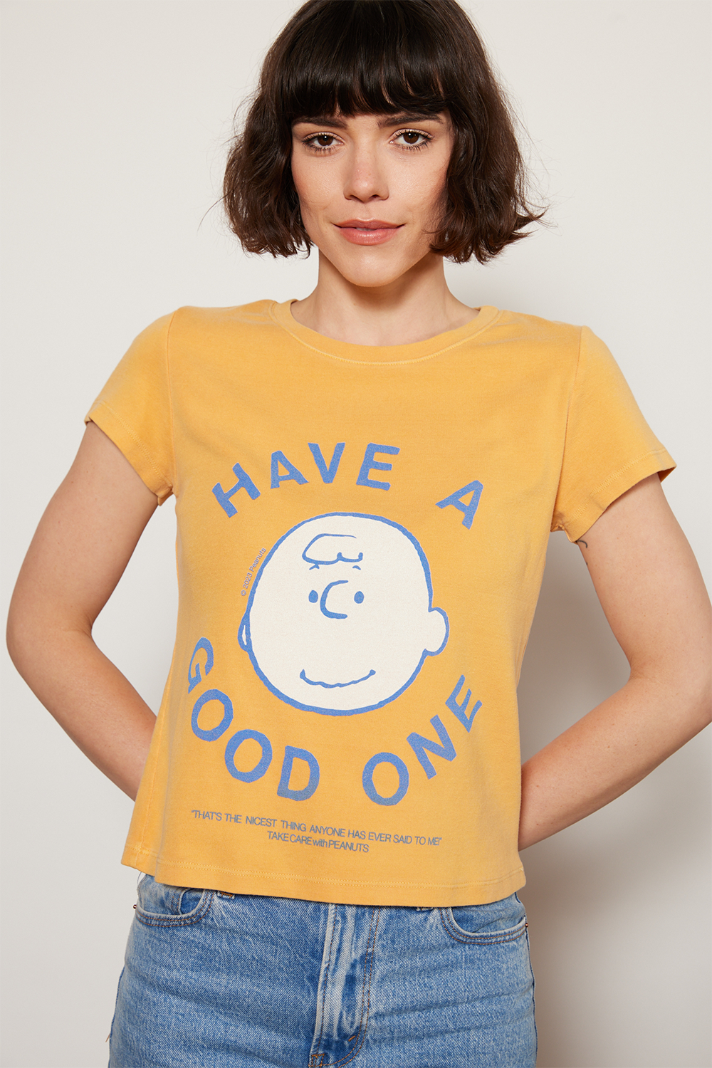 Women's Peanuts Have A Good One Baby Tee