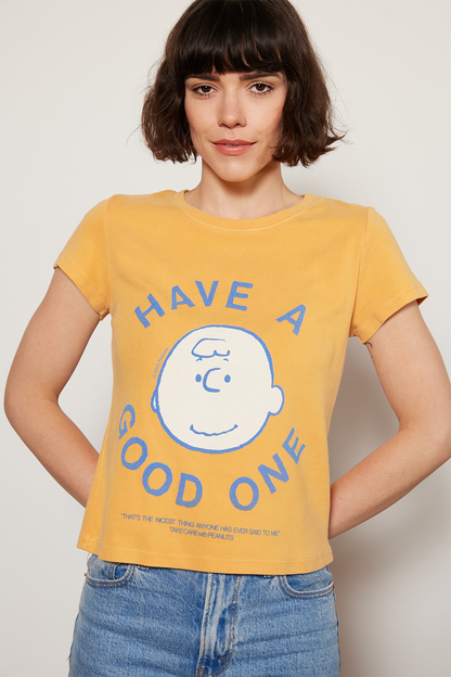 Women's Peanuts Have A Good One Baby Tee