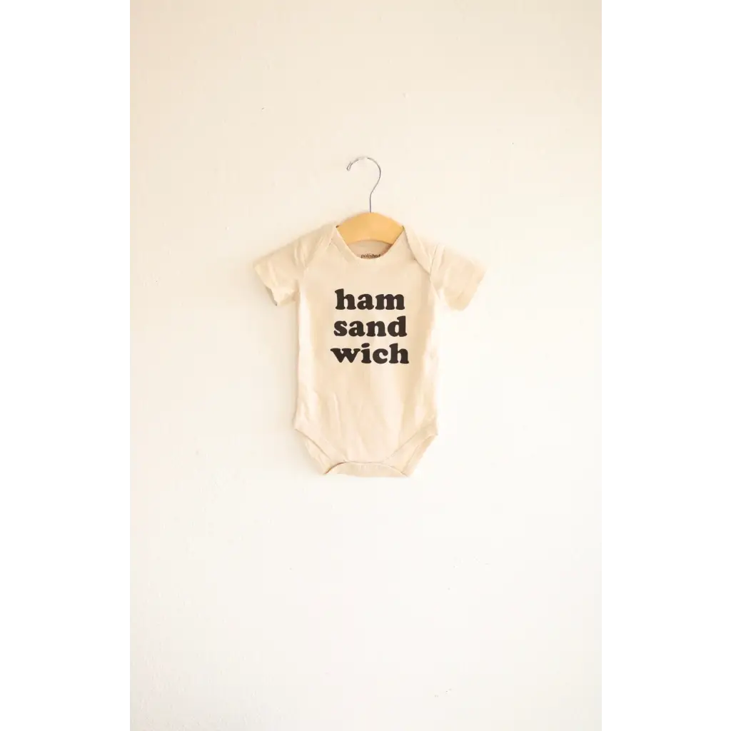 Organic Cotton Baby Onesie - Ham Sandwich