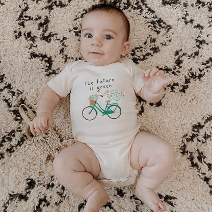 Organic Baby Graphic Bodysuit - Future is Green