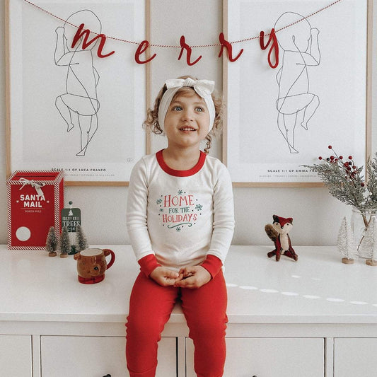 Organic Baby & Toddler Pajamas - Home for the Holidays