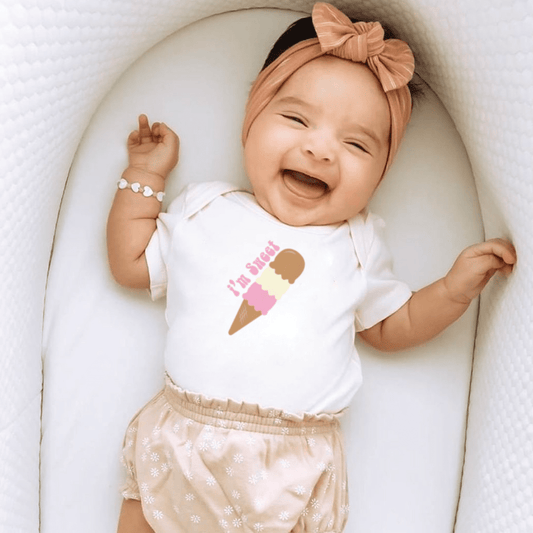 Organic Baby Graphic Bodysuit - I'm Sweet