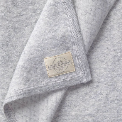 Organic Baby Raglan Knit Romper & Jacquard Blanket Gift Set