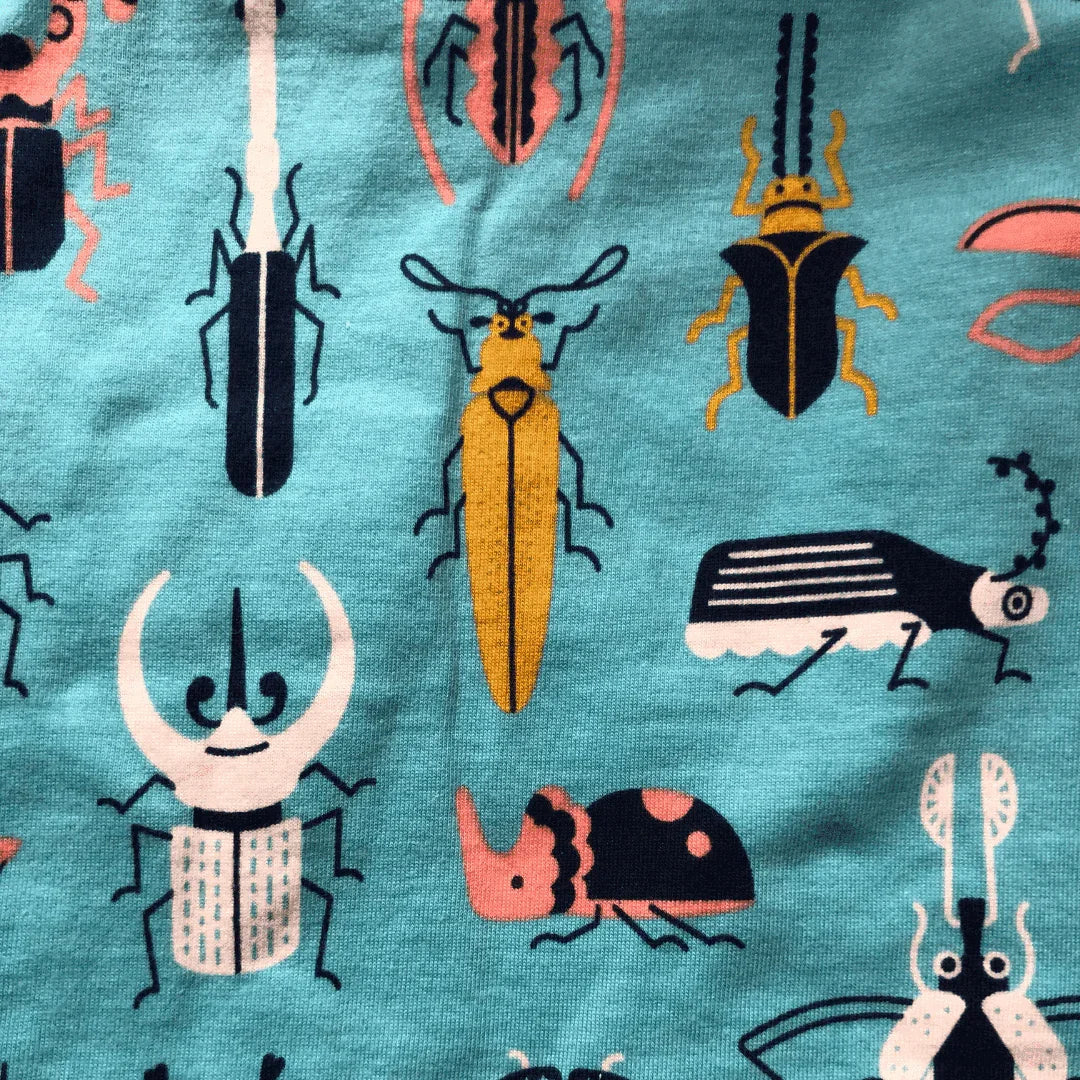 Girls Organic Jo Dress - Beetle Mania Print