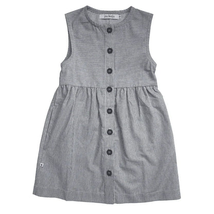 Organic Girls Jo Dress - Engineer Stripe