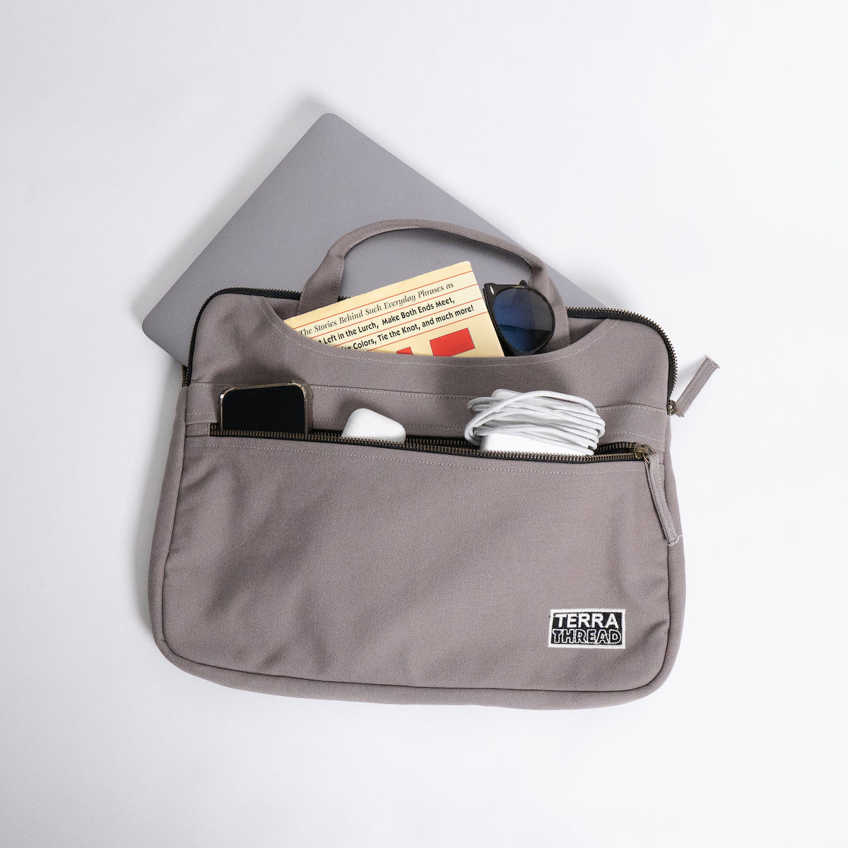 Organic Cotton Hasta Laptop Sleeve with Handles
