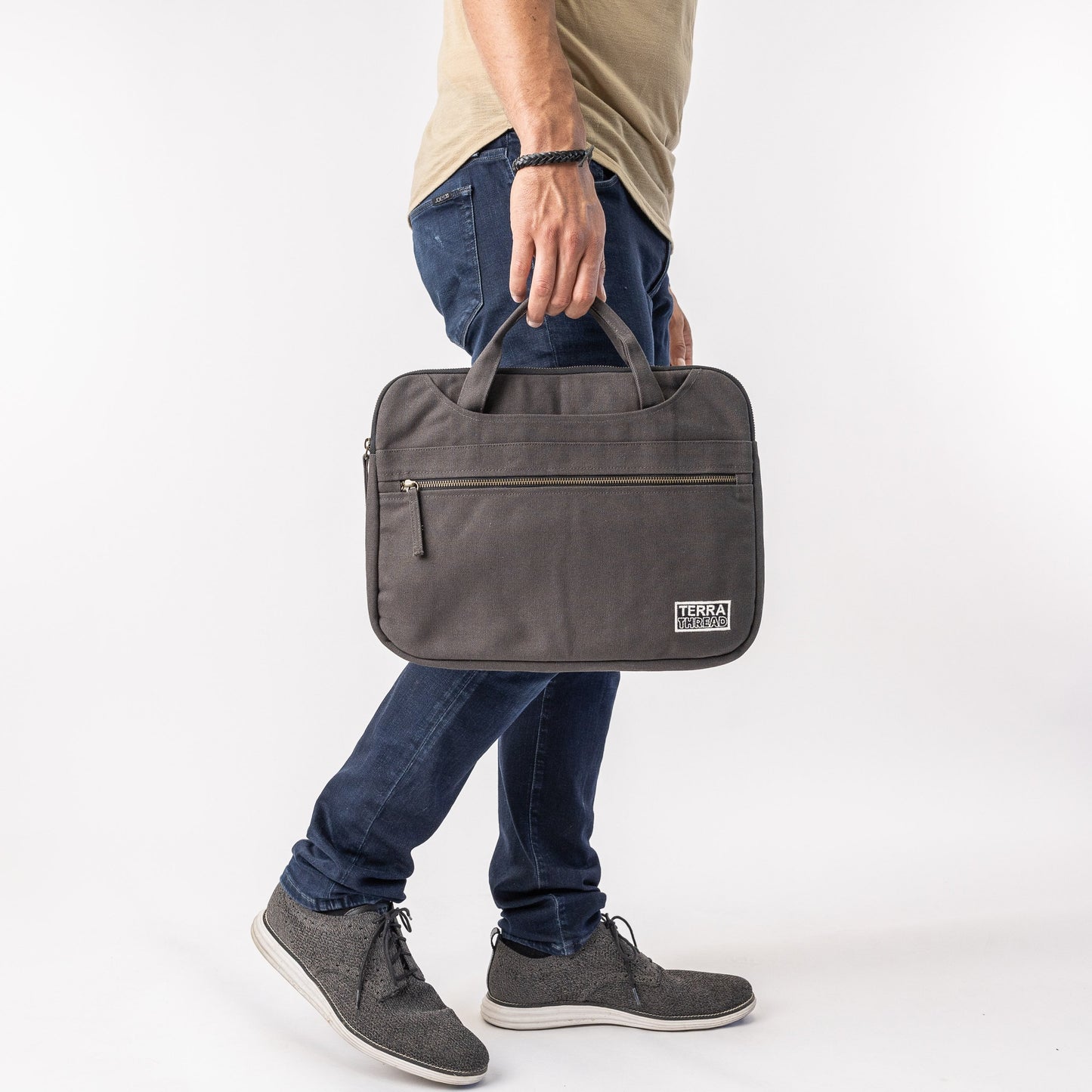 Organic Cotton Hasta Laptop Sleeve with Handles