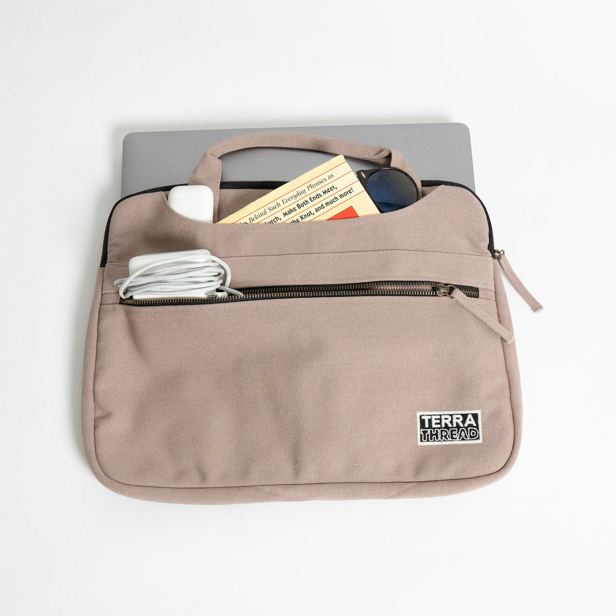 Organic Cotton Hasta Laptop Sleeve with Handles