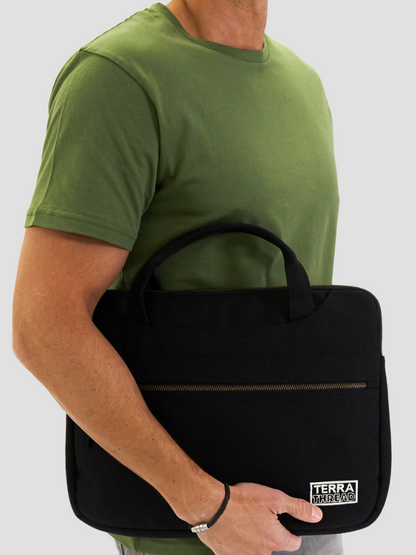 Organic Cotton Hasta Laptop Sleeve with Handles