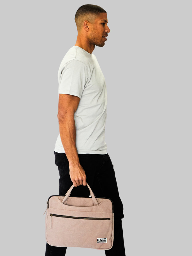 Organic Cotton Hasta Laptop Sleeve with Handles