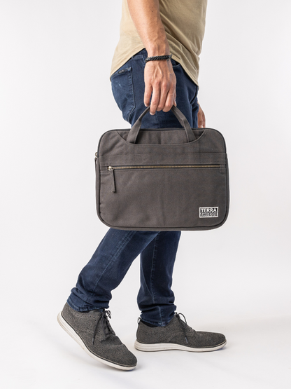 Organic Cotton Hasta Laptop Sleeve with Handles