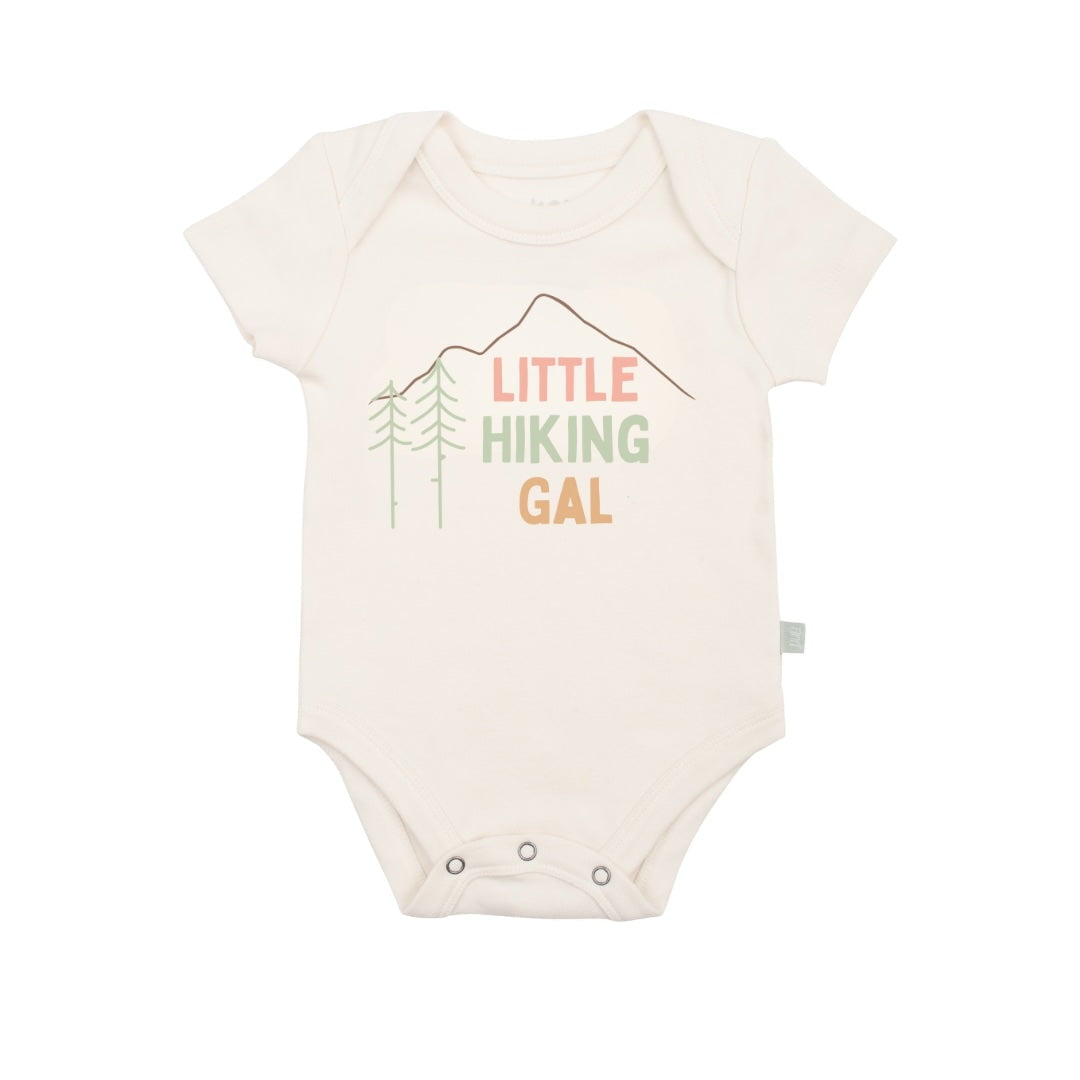 Organic Baby Graphic Bodysuit - Hiking Gal