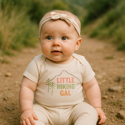Organic Baby Graphic Bodysuit - Hiking Gal