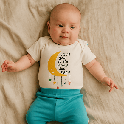 Organic Baby Gift Set - Moon and Back