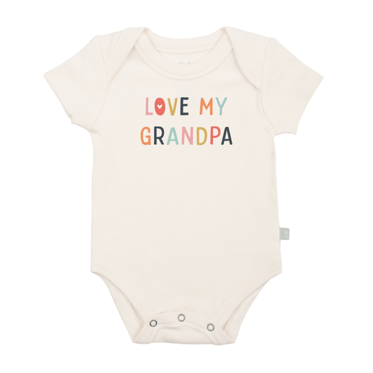 Organic Baby Graphic Bodysuit - Love My Grandpa