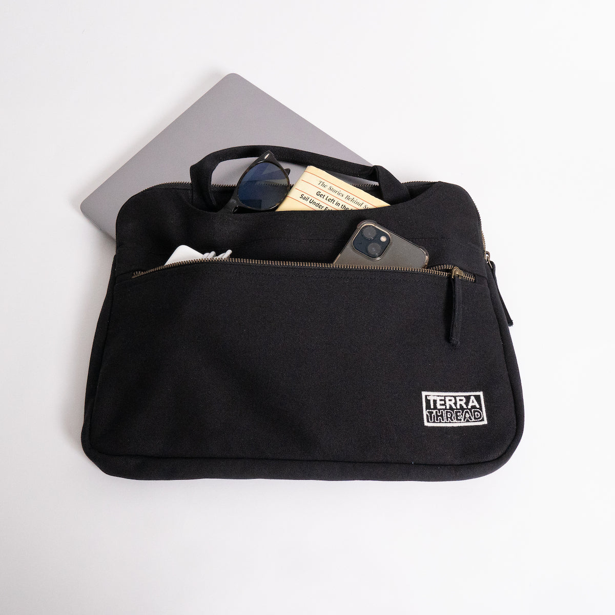 Organic Cotton Hasta Laptop Sleeve with Handles