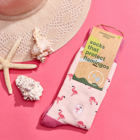 Adult Socks That Protect Flamingos