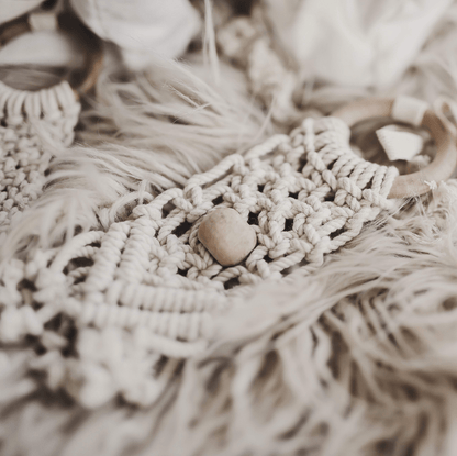 2pc Macrame Baby Toy Set