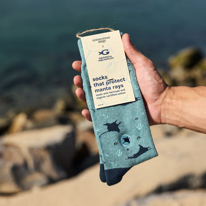 Adult Socks that Protect Manta Rays