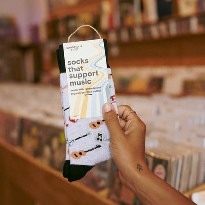 Adult Socks that Support Music